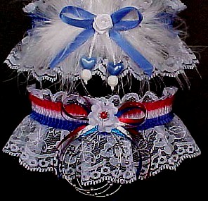 Custom Themed Garters, Patriotic Garters, garter, garders, garder
