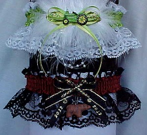 John Deere Tractor Garters, John Deere Garters, Green Tractor Garters, 2012 Mama Grizzly Garters, garter, garders, garder