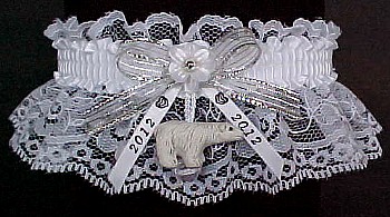 Custom Themed 2012 Polar Bear Garters. Sarah in 2012. Sarah Palin Garters. garter, garder, garders