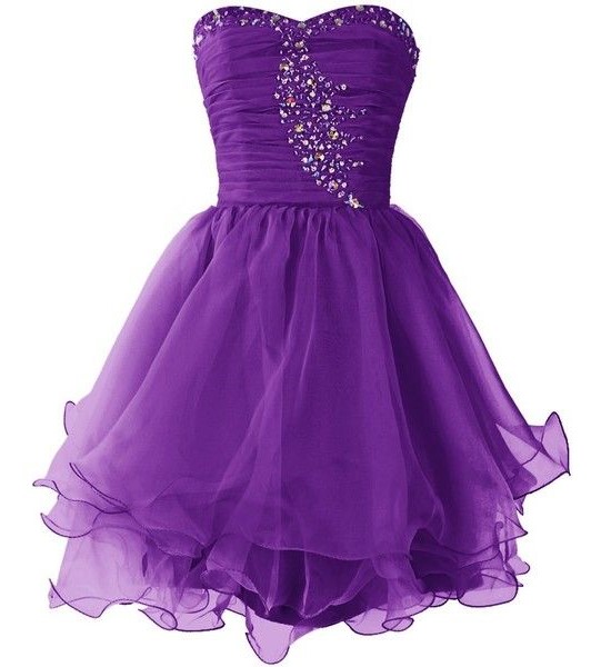Purple Dress for Homecoming Dance