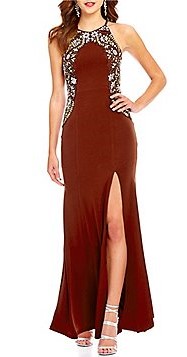 Red Wine Prom Dress