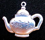 Tea Pot Charm in Silver or Gold