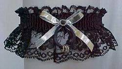 Black and Silver Garters. Black Lace Garters with Silver Beaded Rings, Silver Metallic Bow, and no Marabou Feathers. Silver and Black Garters. MyGarters, My Garters, MyBridalGarter, MyPromGarter, MyPromGarters, MyBridalGarter, My Black Lace Garter, garter, garders, garder