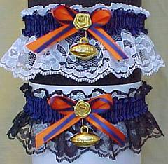 Sports Fan Bands Football Garter in Team Colors for Chicago Bears. garders, garder