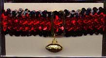 Sports Fan Bands Sequin Football Garters in Team Colors for Atlanta Falcons. Football Charm. MyGarters, MyGarter, My Garters, My Garter, MyPromGarter, MyPromGarters, MyBridalGarter, MySportsGarter, My Sports Garter, MyFootballGarter, My Football Garter, garter, garders, garder