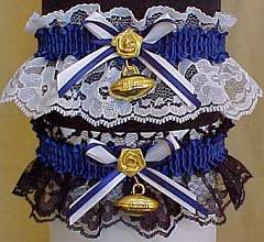 Sports Fan Bands Football Garter in Team Colors for Indianapolis Colts. garders, garder