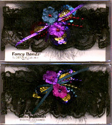 Garters Special. Deluxe Tri-Color Garters with Tri-Color Sequin or Purple Sequin. MyGarters, MyGarter, My Garters, My Garter, MyPromGarter, MyPromGarters, MyBridalGarter, MySpecialGarter, MyPersonalizedGarter, MyCustomGarter, garter, garders, garder