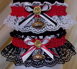 Fan Bands Homecoming Football Garter in School Colors