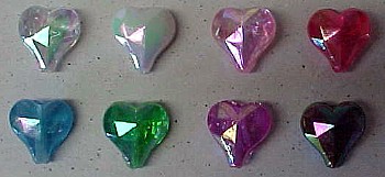 Colors of Aurora Borealis Hearts