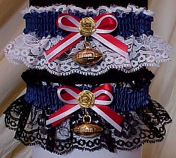 Fan Bands Football Homecoming Garter in School Colorsr