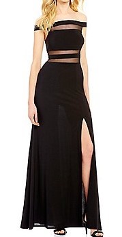 Black Prom Dress with Slit