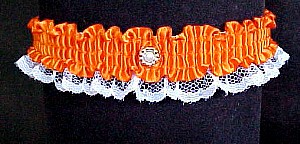 Cheerleader Spirit Garter in school colors. No bow. garders, garder