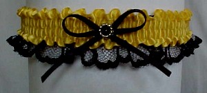 Cheerleader Spirit Garter in school colors. With bow. garders, garder