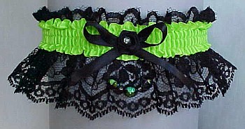 Homecoming Garter on black Lace. Homecoming Court Garter. garders, garder