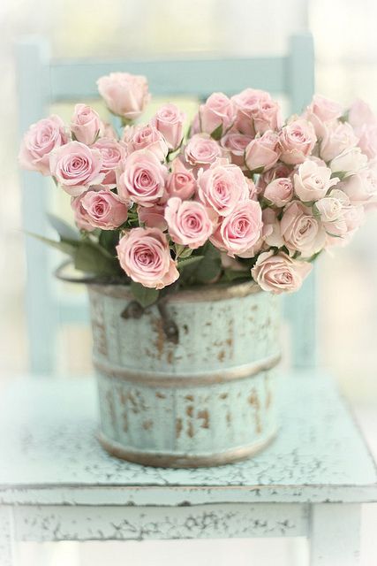 Pink-Crystalline Bucket Flowers