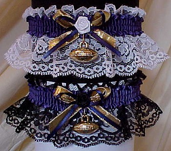 Sports Fan Bands Football Garter in Team Colors for St Louis Rams. garders, garder