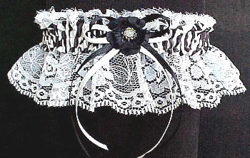 Fancy Bands™ Zebra Print Garter. Zebra Garter for Wedding Bridal or Prom.