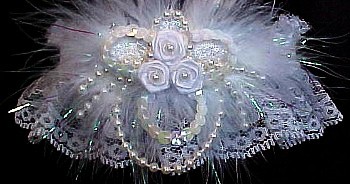 Keepsake Garter. Deluxe Opalescent and Sequins Wedding Garter Bridal Garter on white lace. garders, garder