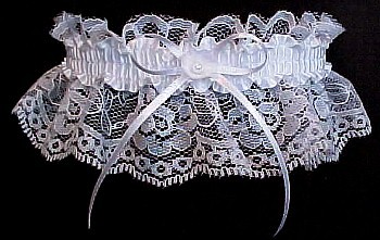 Toss May bells Wedding Garter Bridal Garter on white lace. garders, garder