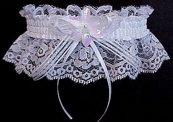 Wedding Garter Set Bridal Garter Set With Unique Fancy Bands Trim