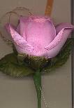 Silk Pink Semi-open Rose Bud Boutonniere for Winter Dance