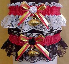 Sports Fan Bands Football Garter in Team Colors for Washington Redskins. garders, garder