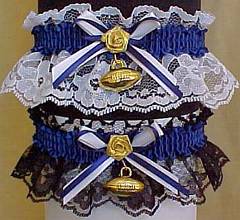 Fan Bands Football Homecoming Garter in School Colors