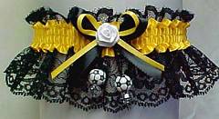 Soccer Garter in Team Colors. Soccer Garters with Soccerballs. garders, garder