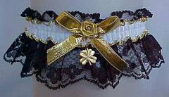 Lucky Lace™ Gambling Garter with Black Lace. garders, garder