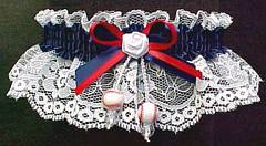 Baseball Garter in team colors. Garters with Baseballs. garders, garder