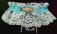 Rainbow Trout Prom Garters. Fishing Garters